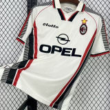 1997/98 AC Milan Away White Retro Soccer Jersey
