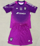 2025/26 U.A.N.L Tiger GK Purple Kids Soccer Jersey