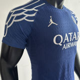 2024/25 PSG 4Th Blue Champion Style Player Version Soccer Jersey 前后带星