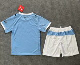 2025/26 Man City Home Blue Kids Soccer Jersey