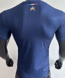 2024/25 PSG Home Blue Champion Style Player Version Soccer Jersey 前后带星