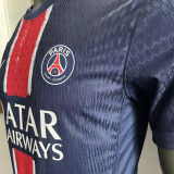 CHAMPIONS OF EUROPE 25 ICIC'EST PARIS PSG  Home Blue Player Version Soccer Jersey 2024/25 带星球员版★★