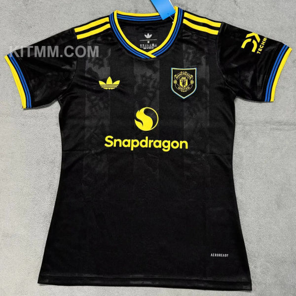 2025/26 M Utd Third Black Women Soccer Jersey 女