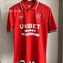2025/26 Glasgow Rangers Third Red Fans Soccer Jersey