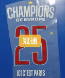 CHAMPIONS OF EUROPE 25 ICIC'EST PARIS PSG 1:1 Quality Home Blue Fans Soccer Jersey 2024/25 带星★★