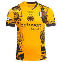 2024/25 In Milan Third Yellow Fans Soccer Jersey  (Have FINAL MUNICH 2025.....胸前决赛小字)