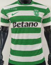 2025/26 Sporting Lisbon Home Player Version Soccer Jersey 里斯本