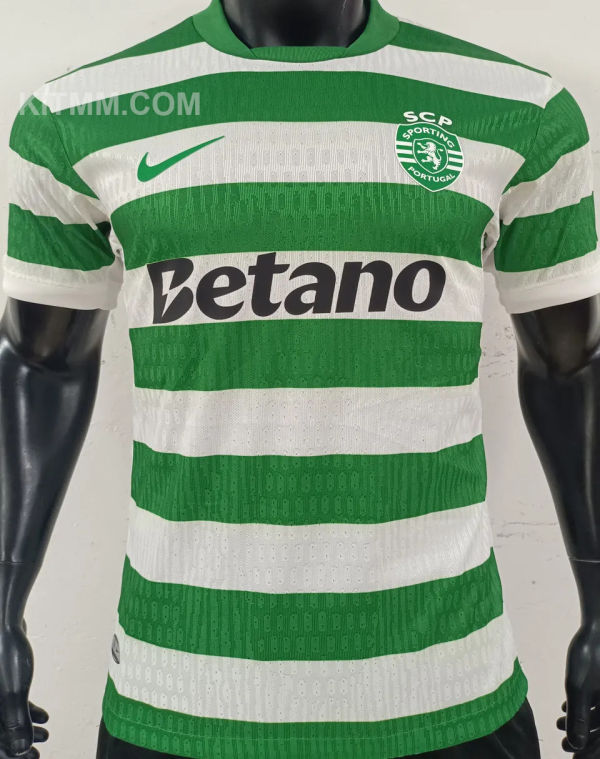 2025/26 Sporting Lisbon Home Player Version Soccer Jersey 里斯本