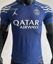 2024/25 PSG 4Th Blue Champion Style Player Version Soccer Jersey 前后带星