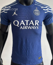2024/25 PSG 4Th Blue Champion Style Player Version Soccer Jersey 前后带星