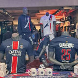 CHAMPIONS OF EUROPE 25 ICIC'EST PARIS PSG 1:1 Quality Home Blue Fans Soccer Jersey 2024/25 带星★★