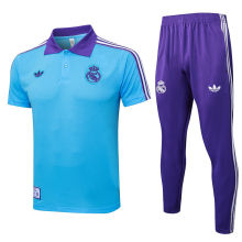2025/26 RM Light Blue POLO Retro Sweater Tracksuit