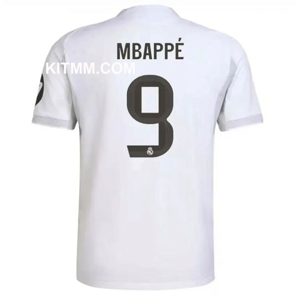 MBAPPÉ #9 RM Home 1:1 Quality White Fans Soccer Jersey 2025/26 ★★