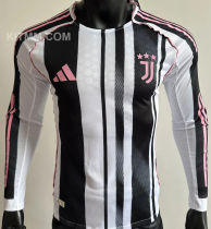 2025/26 JUV Home Player Version Long Sleeve Soccer Jersey