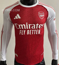 2025/26 ARS Home Red Player Version Long Sleeve Soccer Jersey