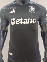 2025/26 Aston Villa Away Black Player Version Soccer Jersey