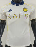 2025/26 Al Nassr 4TH White Player Version Soccer Jersey