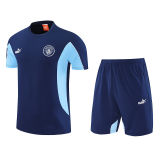 2025/26 Man City Sapphire Blue Training Jersey(A Set)