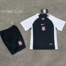 2025/26 Corinthians Away Black Kids Soccer Jersey