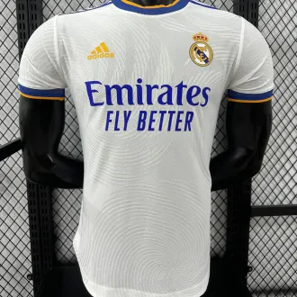 2021/22 RM Home White Player Version Soccer Jersey