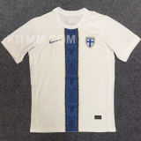 2025/26 Finland Home White Fans Soccer Jersey