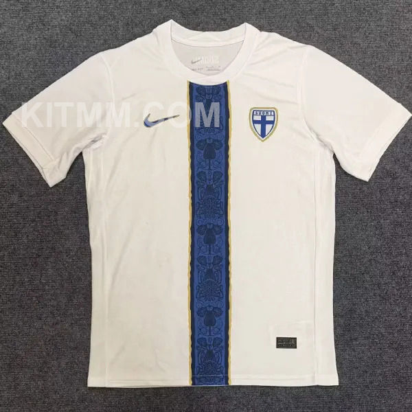 2025/26 Finland Home White Fans Soccer Jersey