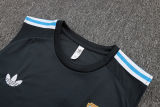 2025/26 Argentina Dark Grey Vest Training Jersey(A Set)