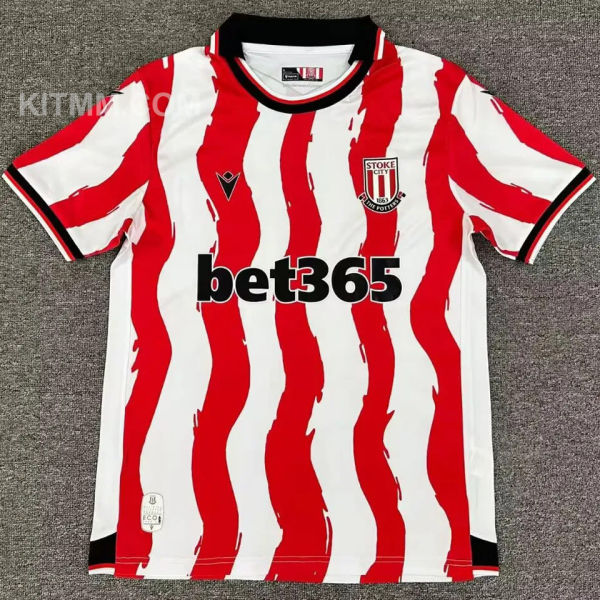 2025/26 Stoke City Home Red Fans Soccer Jersey