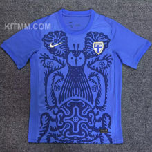 2025/26 Finland Away Blue Fans Soccer Jersey