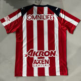 2025/26 Chivas Home Red White Fans Soccer Jersey
