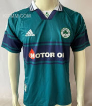 1999/2000 Panathinaikos Home Green Retro Soccer Jersey