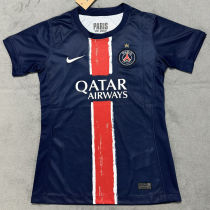 2024/25 PSG Home Blue Champion Style Women Soccer Jersey 女（Embroidery Champion Star） 刺绣的前塔星