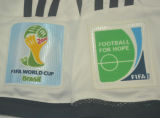 2014 Germany Home White Retro Fans Soccer Jersey  3 Start 三星