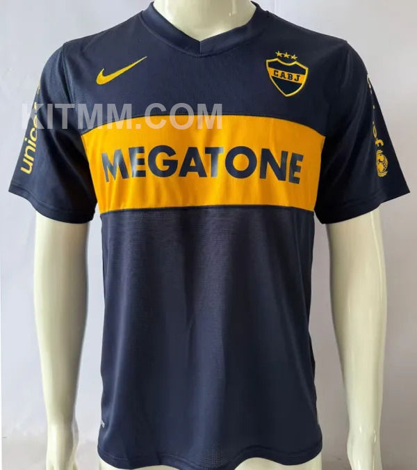 2007/2008 Boca Home Retro Soccer Jersey