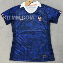 2025/26 France Home Blue Women Soccer Jersey  女