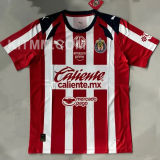 2025/26 Chivas Home Red White Fans Soccer Jersey