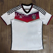 2014 Germany Home White Retro Fans Soccer Jersey  3 Start 三星