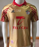 1998/1999 Benfica Away Gold Retro Soccer Jersey