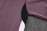 2025/26 M Utd Grey Purple Kids Jacket Tracksuit
