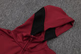 2025/26 Miami Heat Maroon Hoody Zipper Jacket Tracksuit