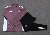 2025/26 M Utd Grey Purple Kids Jacket Tracksuit