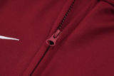 2025/26 Miami Heat Maroon Hoody Zipper Jacket Tracksuit