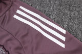 2025/26 M Utd Grey Purple Kids Jacket Tracksuit