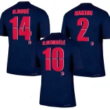2025/26 PSG Home Blue Player Version Long Sleeve Soccer Jersey