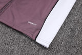 2025/26 M Utd Grey Purple Kids Jacket Tracksuit