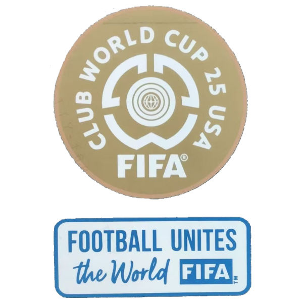 软橡胶 Rubber   FIFA CLUB WORLD CUP 25 USA+FOOTBALL UNITES the World 世俱杯章 +白色公平条 You can buy it alone OR tell us which jersey to print it on
