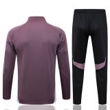 2025/26 M Utd Grey Purple Kids Jacket Tracksuit