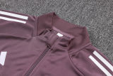 2025/26 M Utd Grey Purple Kids Jacket Tracksuit