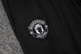 2025/26 M Utd Grey Purple POLO Sweater Tracksuit