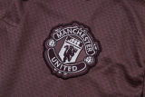 2025/26 M Utd Grey Purple POLO Sweater Tracksuit